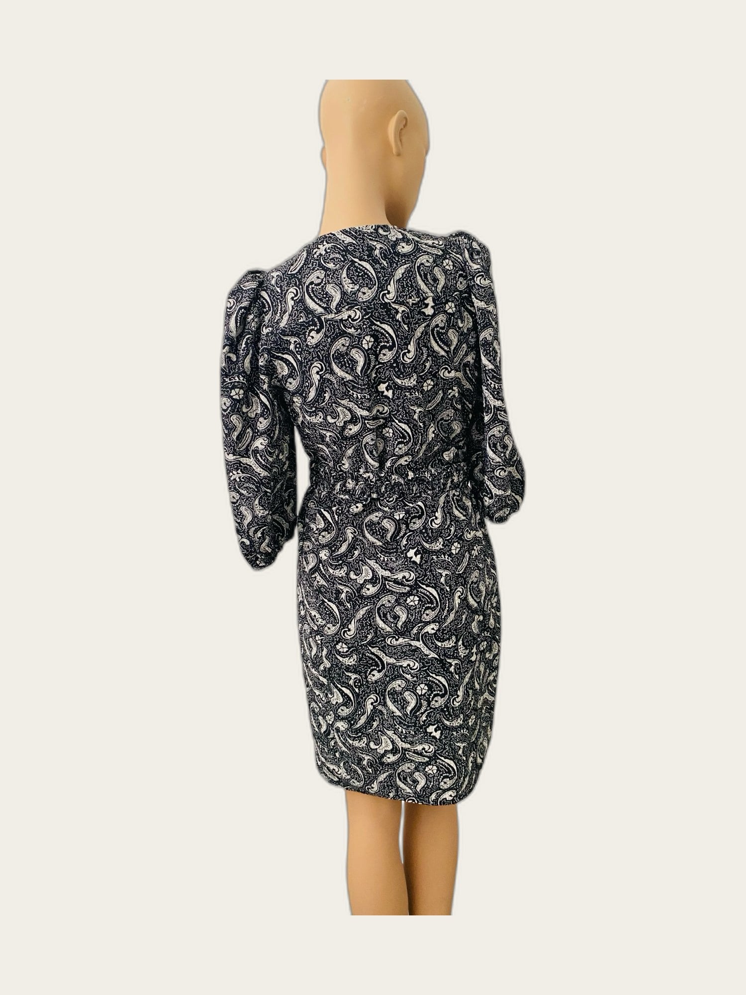 Paisley zomerjurk 3/4 pofmouw