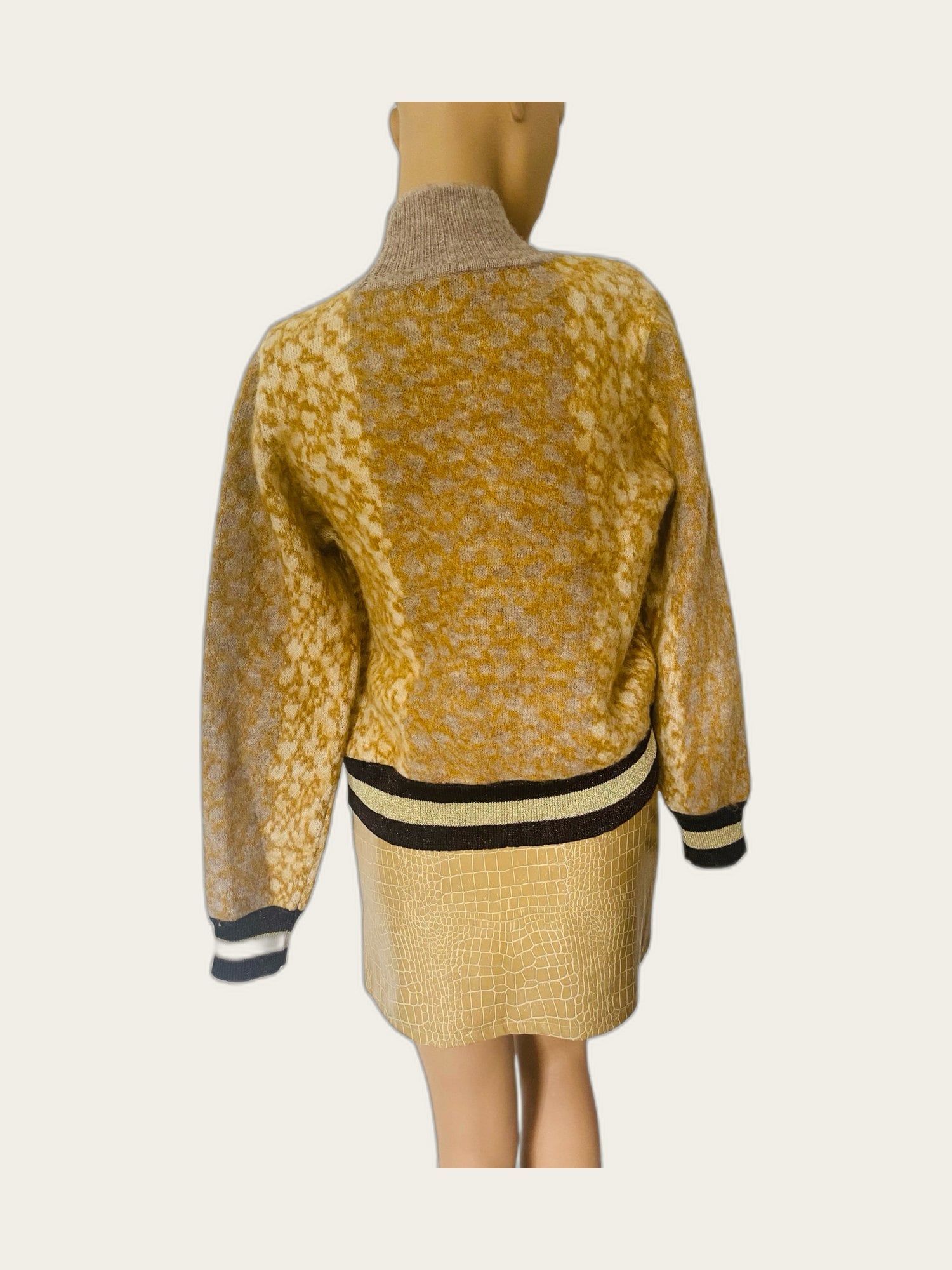 Gebreide trui met turtle neck